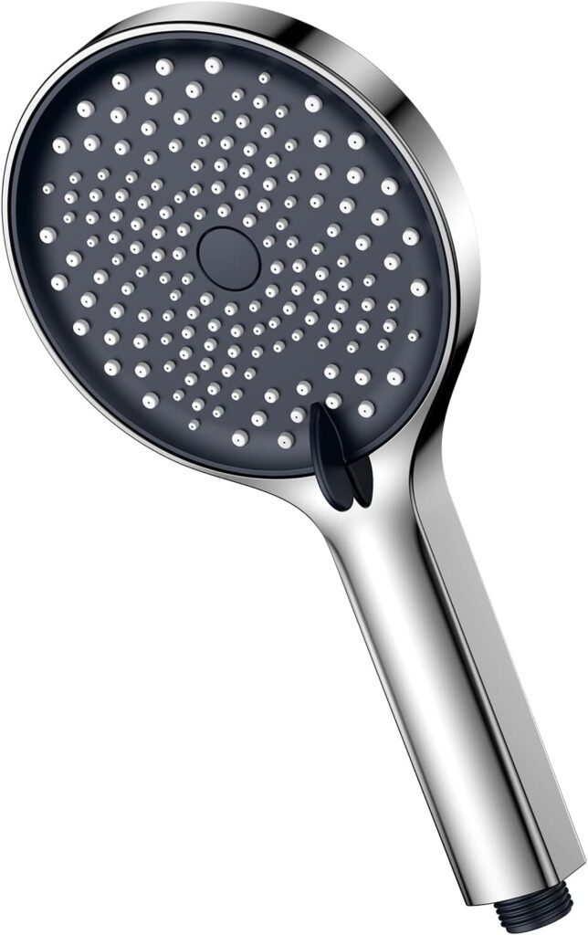 Yeaupe Water-Saving, Energy Saving Shower Head, Pressure Enhancing Shower Head, Rain Shower, Large (130 mm Diameter) with 3 Jet Types, Hand Shower, High Pressure Shower Head